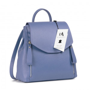 Rucsac dama tip geanta de umar din piele naturala DiAmanti Tosca Violet Very Pery